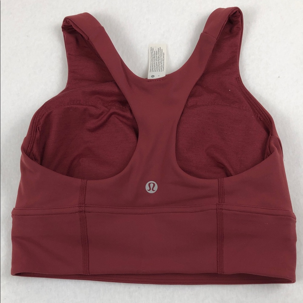 Lululemon Wunder Train Longline Sports Bra Sz 4 (A1) - Picture 4 of 7